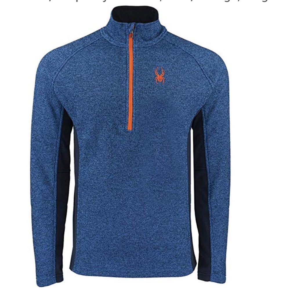 SPYDER**Med.**Blue 1/2 Zip Fleece Lined Jacket